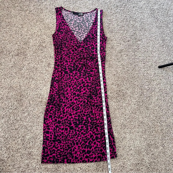 Love Moschino Cheetah Print Sleeveless Dress - Picture 11 of 13